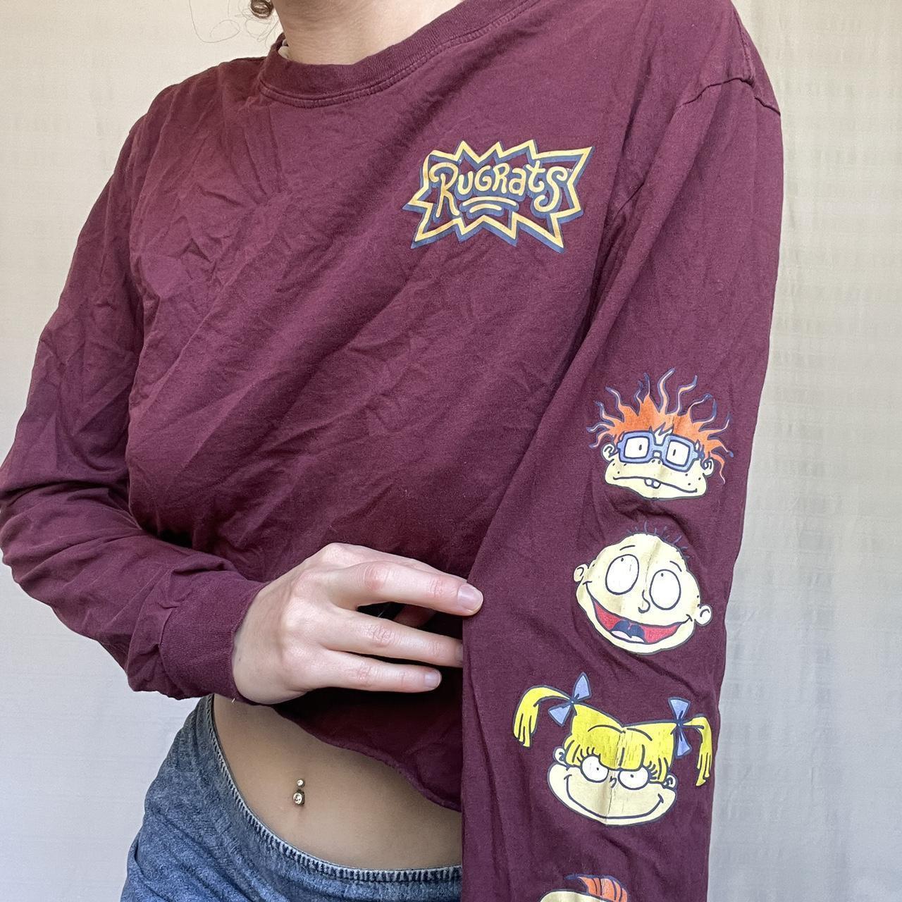 rugrats long sleeve crop top