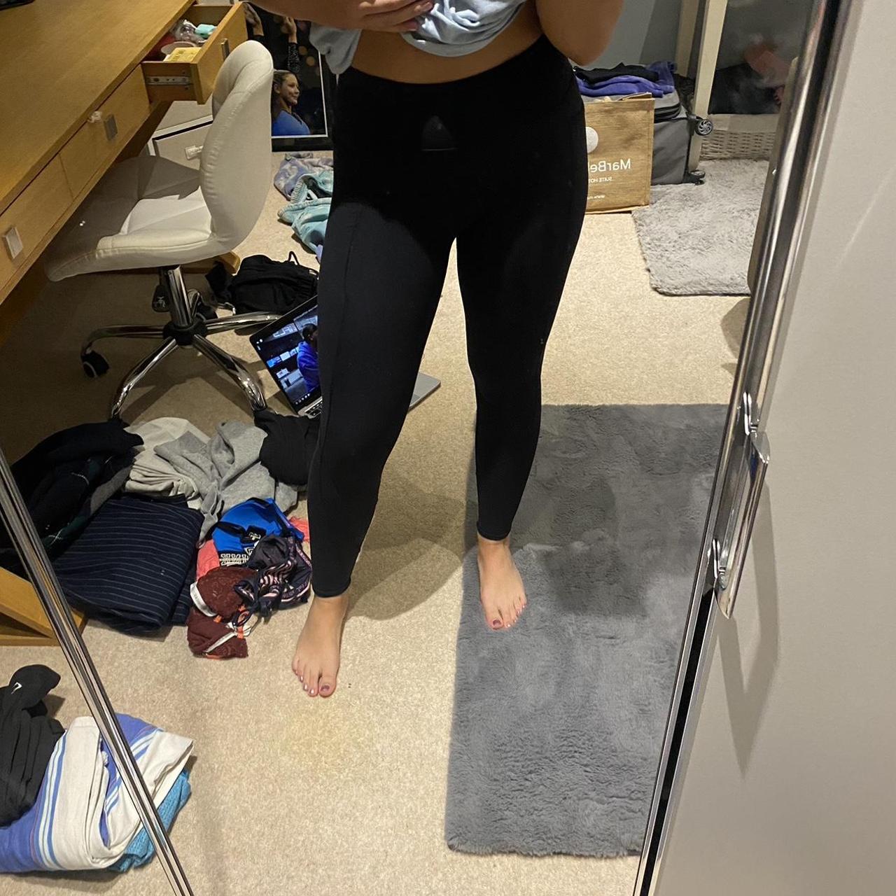 black gymshark leggings have pockets and a bum... Depop