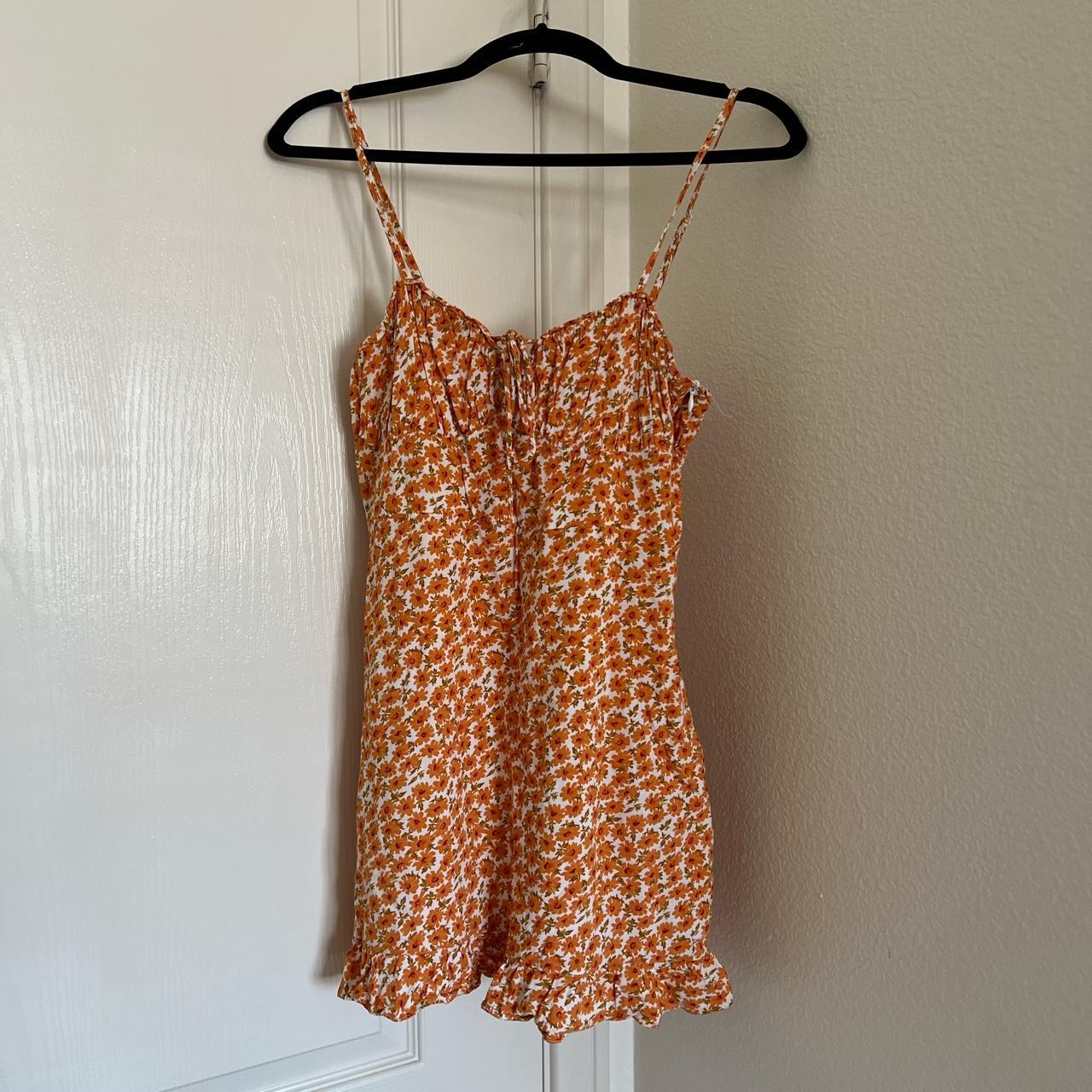 princess polly floral orange dress Depop