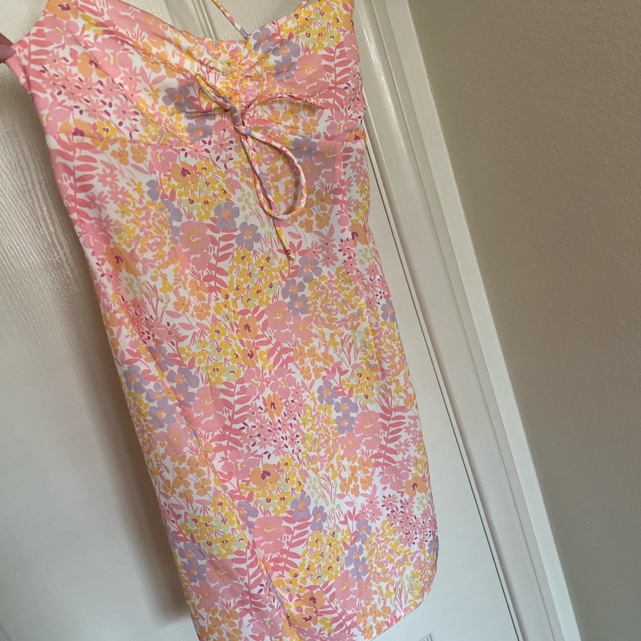 new white fox boutique floral mini dress with tags - Depop