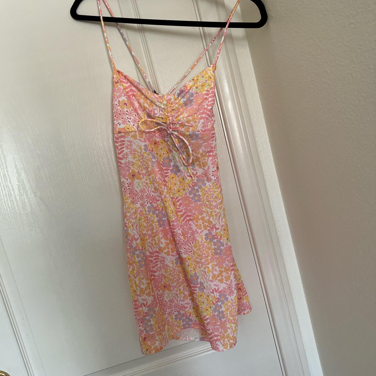 new white fox boutique floral mini dress with tags - Depop