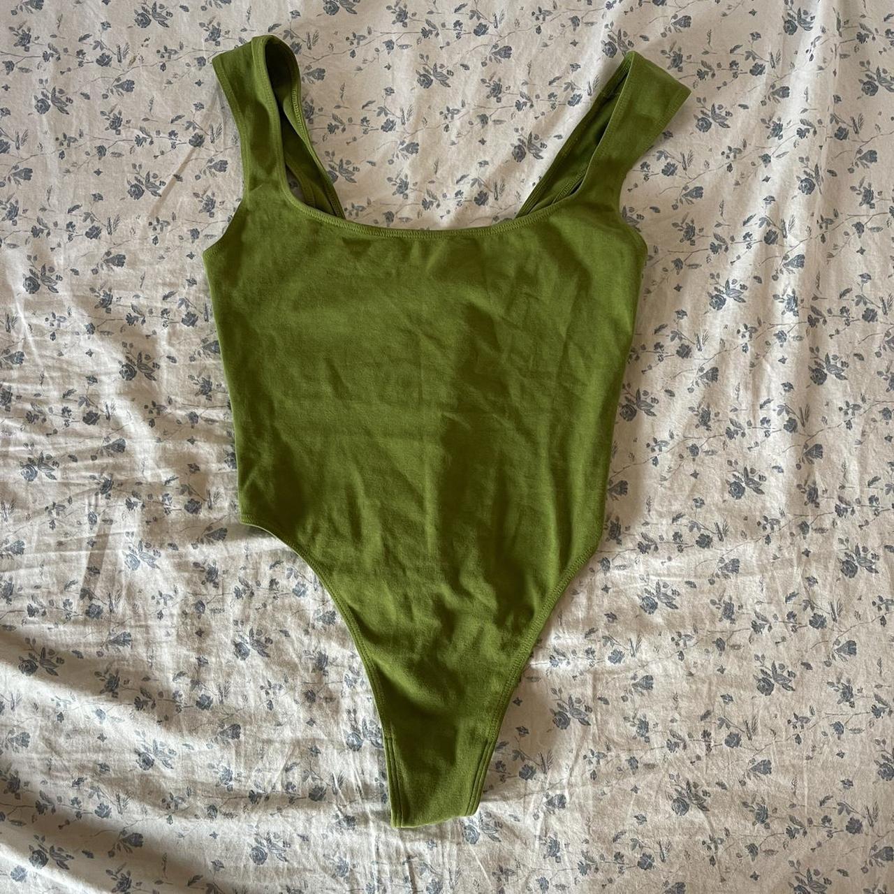 Women's Green Bodysuit | Depop