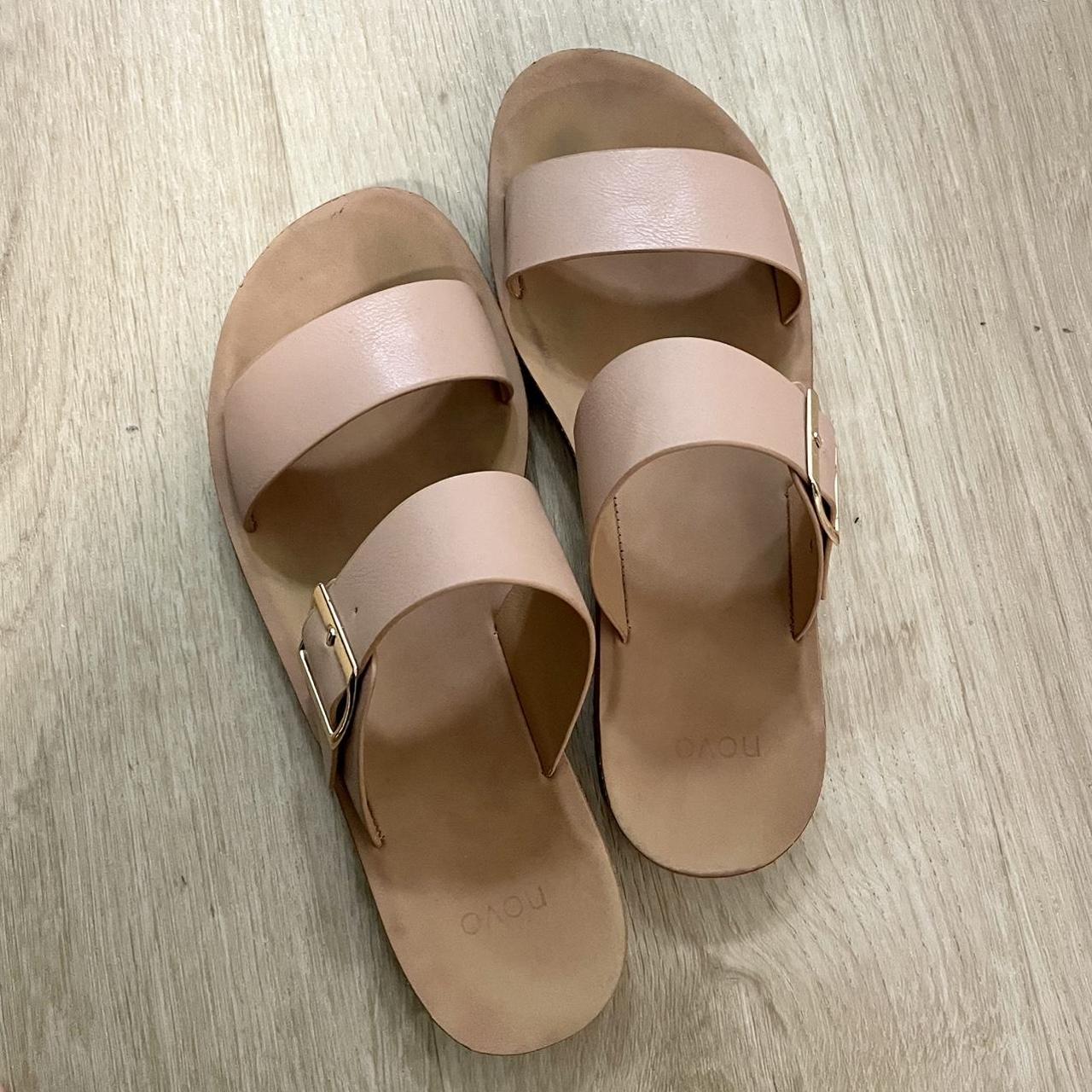 Tan leather walking sandals on sale