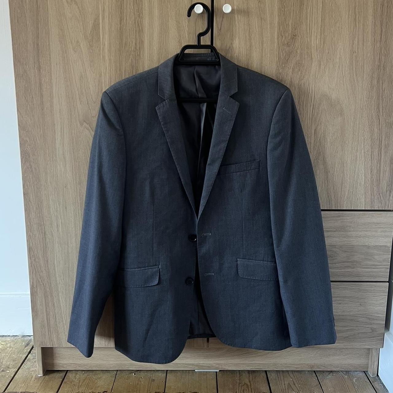 Grey smart blazer - shown on a size 10 / great... - Depop