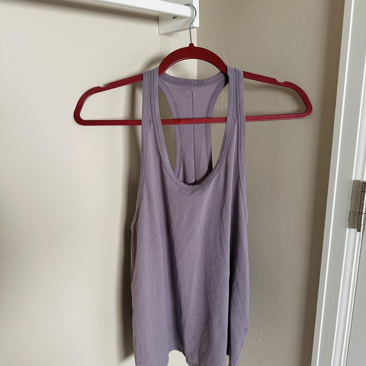 Alo Yoga Racerback Tank in Purple -size m -cotton - Depop