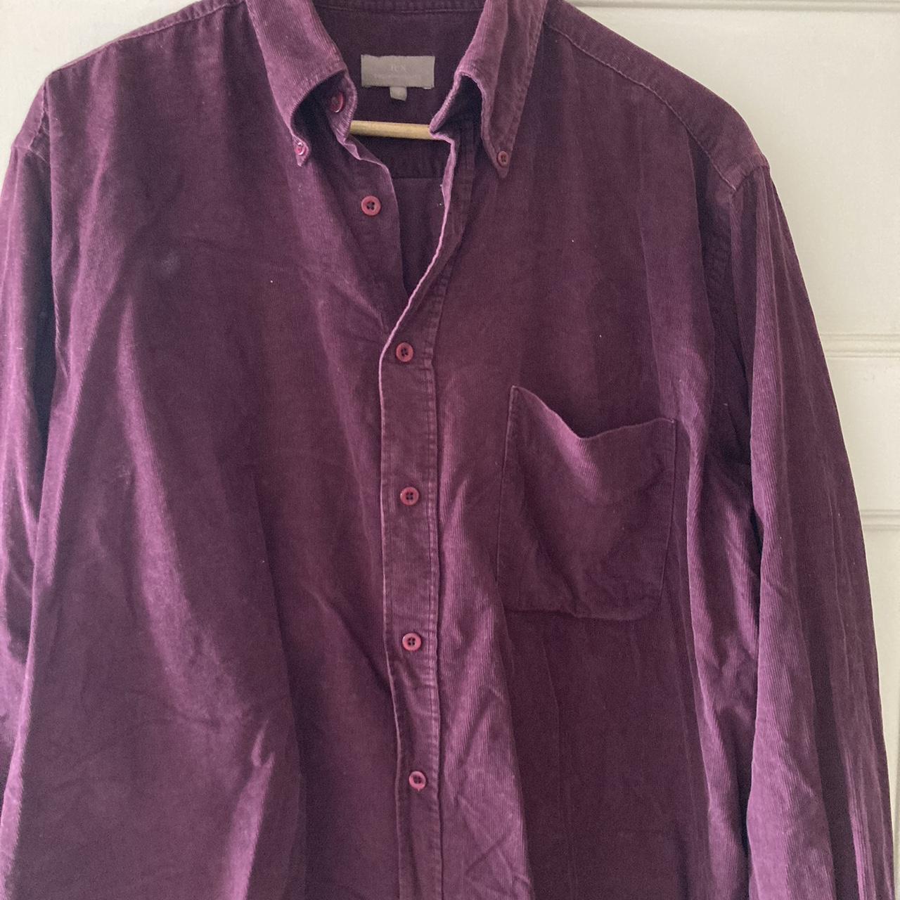 VINTAGE CORDUROY BURGUNDY URBAN OUTFITTERS Shirt... - Depop