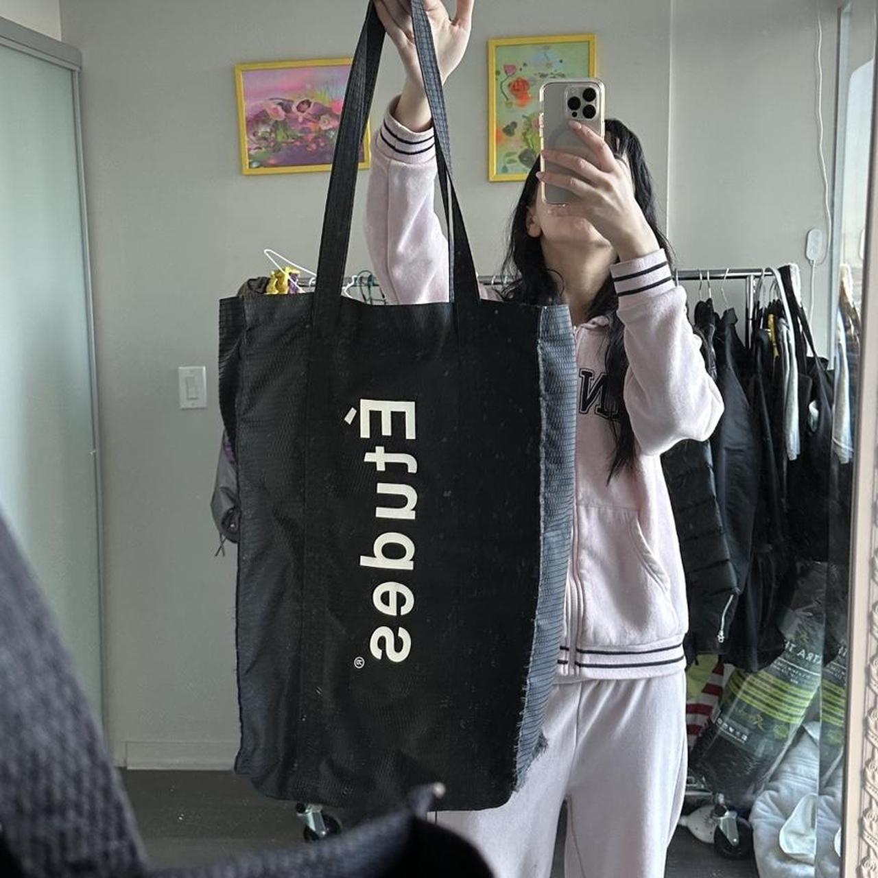 ETUDES OVERSIZED BLACK TOTE BAG Size OS Condition Depop