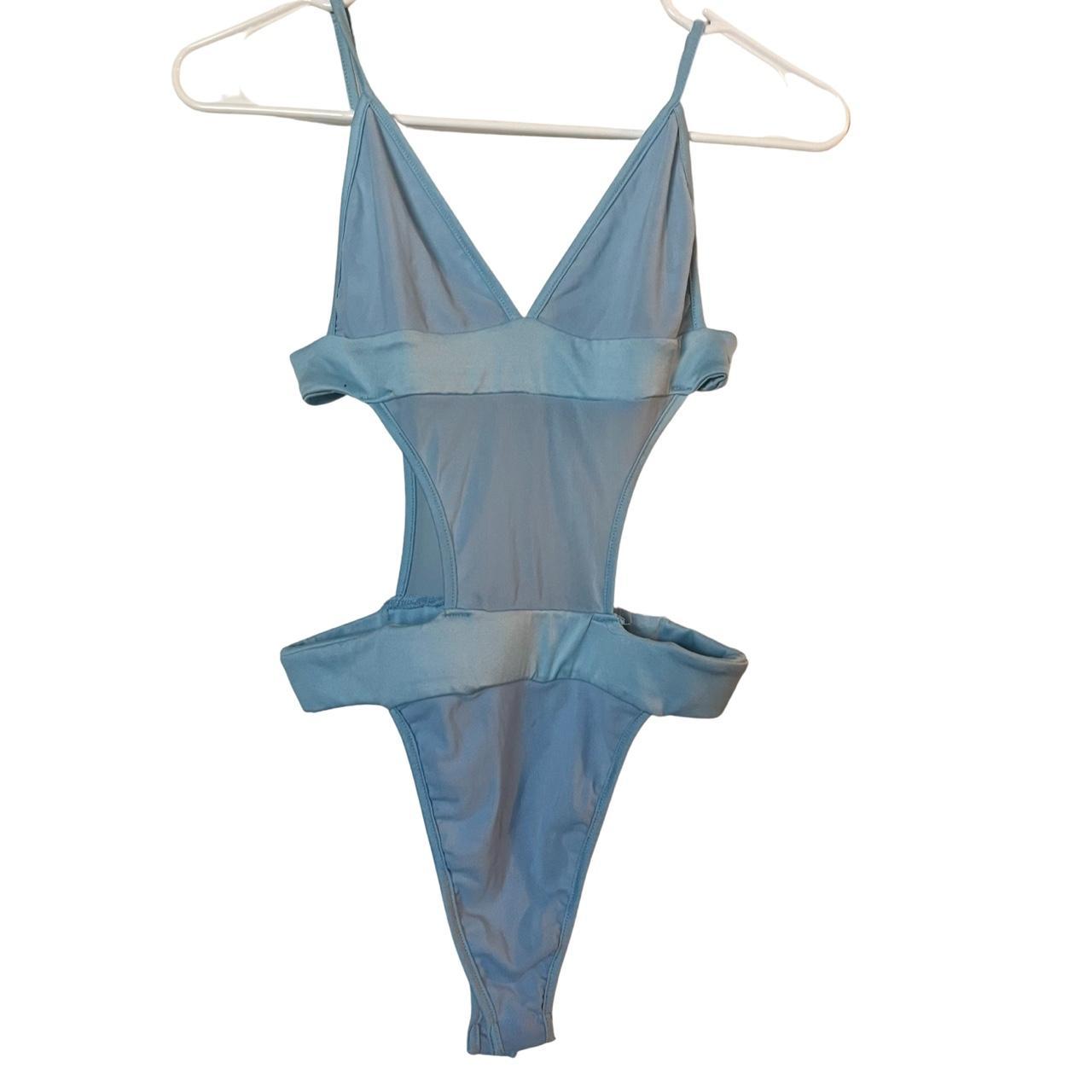 Women's Blue Bodysuit Depop