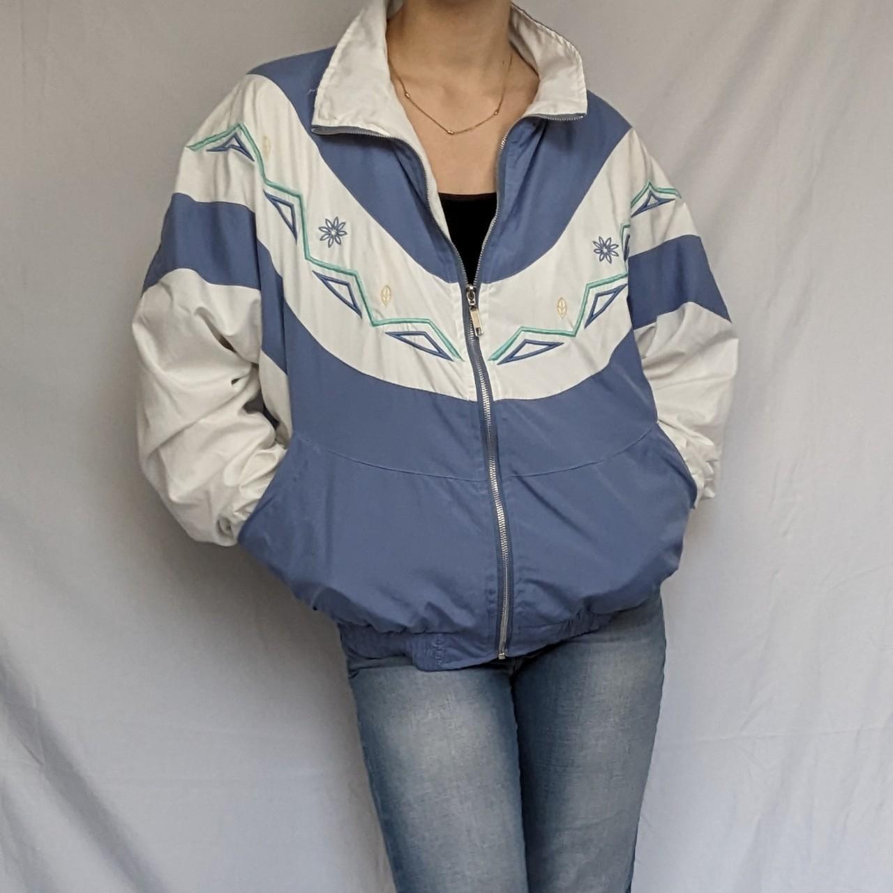 Retro Unisex Anorak Windbreaker - Powder Blue Medium