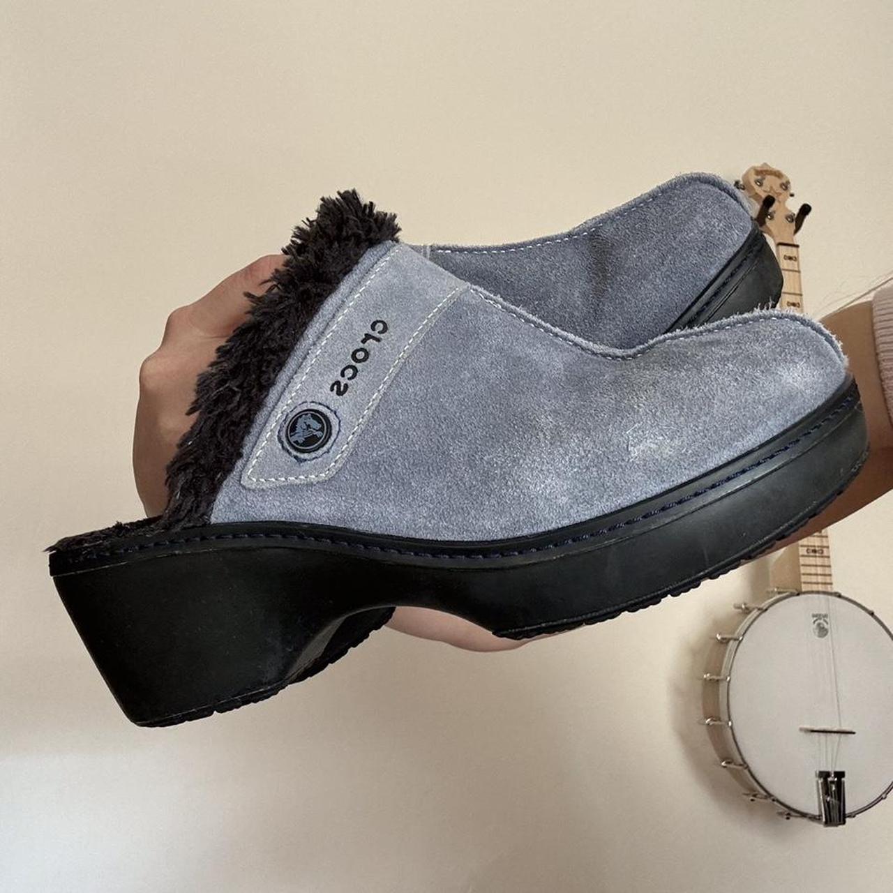 Suede best sale crocs clogs