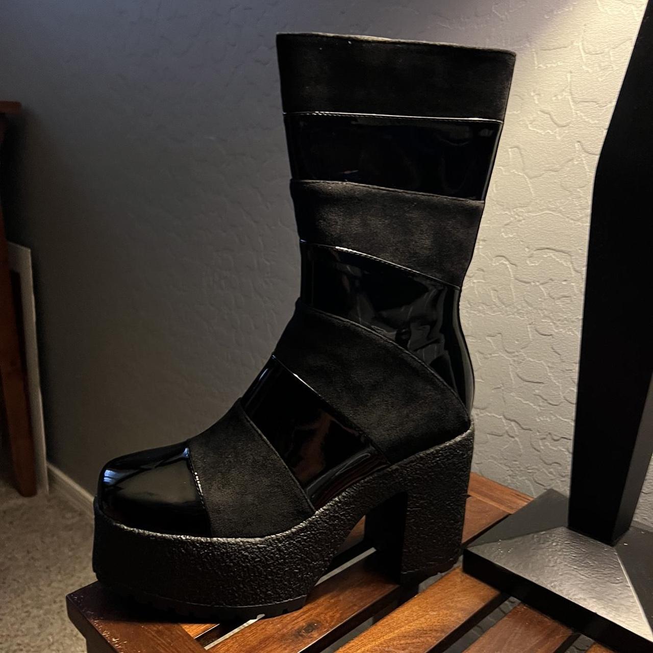 Bandage Style Platform Boots 🥀🖤 Only tried on, never... Depop