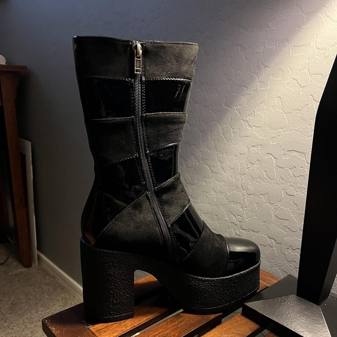 Bandage Style Platform Boots 🥀🖤 Only tried on, never... Depop