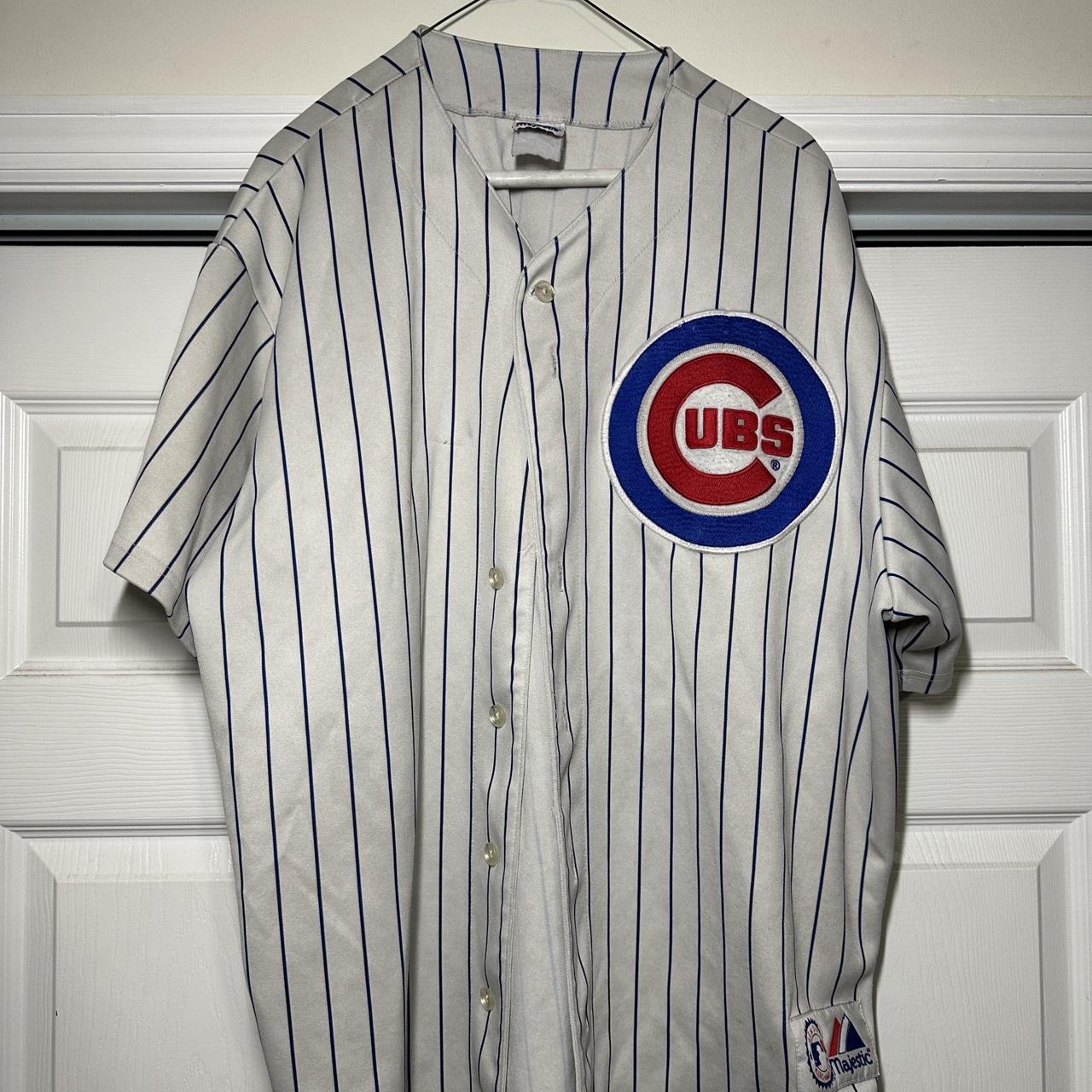 Men's Chicago Cubs Gray Majestic Jersey