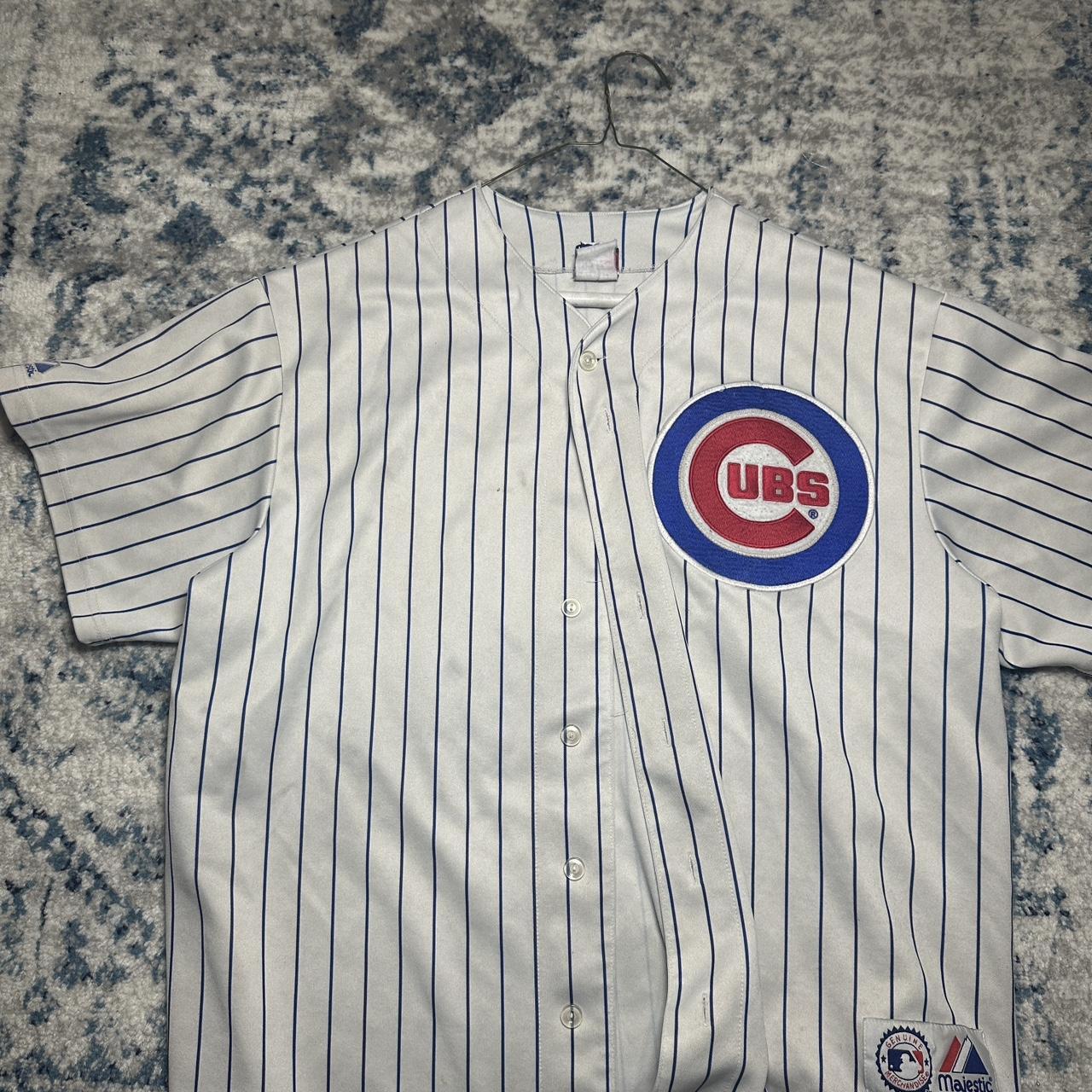 Vintage Majestic Chicago Cubs baseball jersey in - Depop