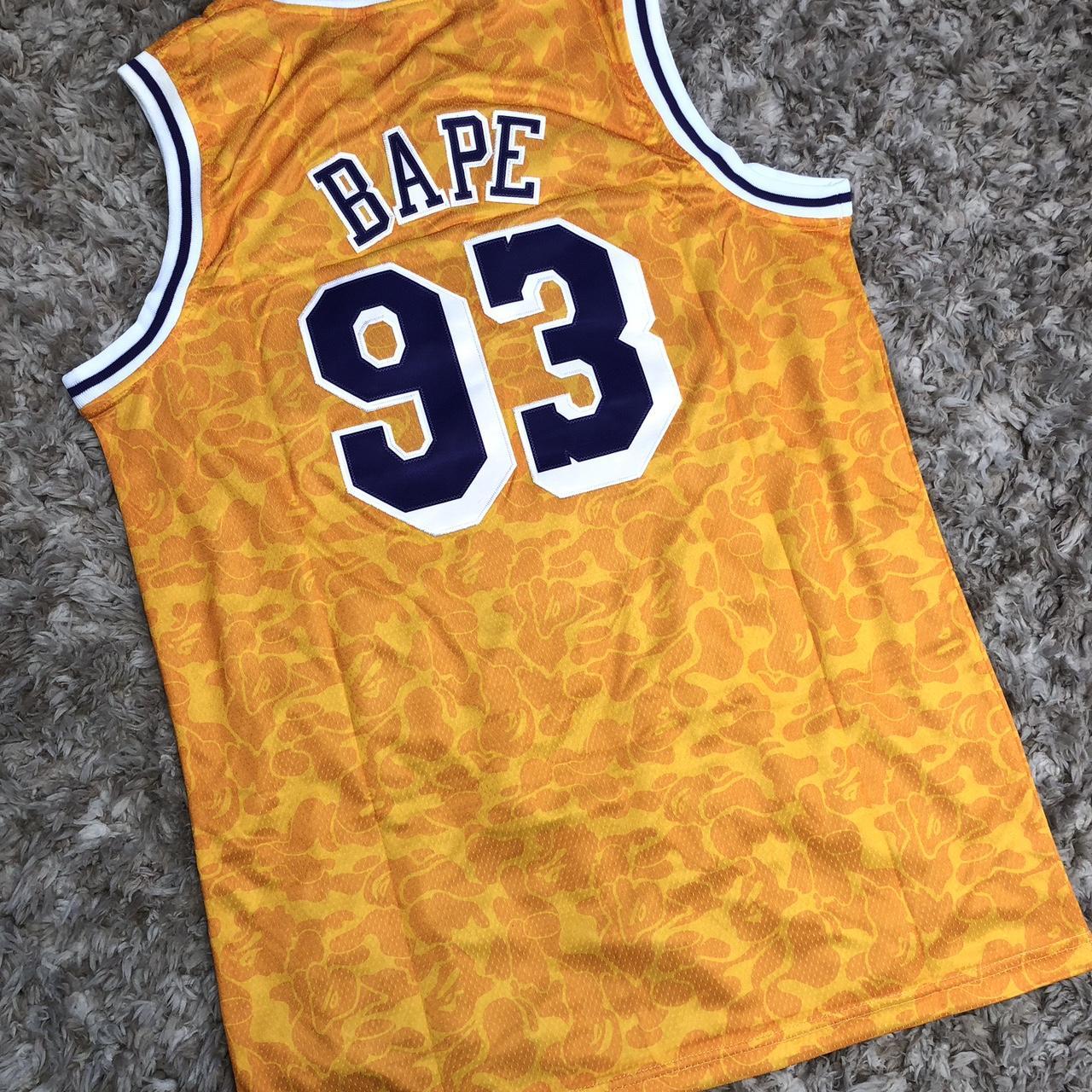 Bape x LAKERS NBA Jersey  Bape shirt, Bape, Nba jersey