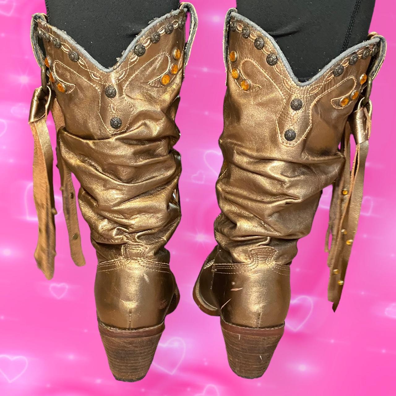The most UNREAL Y2K gold metallic Steve Madden | Depop