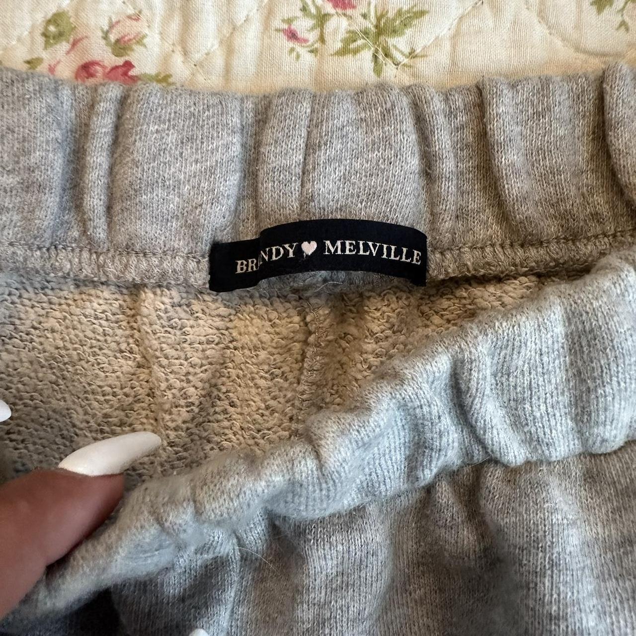 grey brandy Melville sweats size: one... - Depop