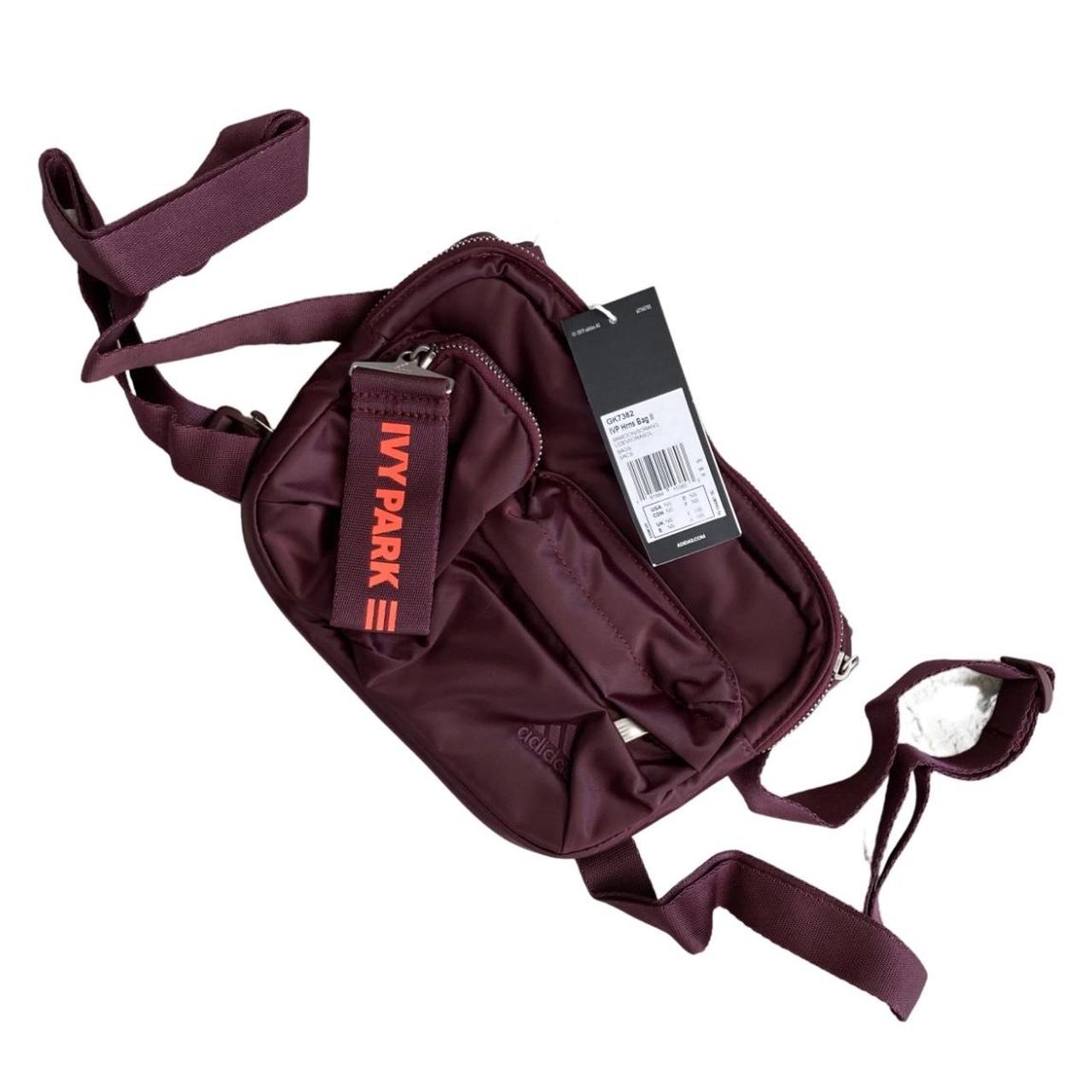 IVY PARK ボディバッグ バーガンディ ビヨンセ Ivy Park Harness Bag Maroon & Solar Orange Hardly | Depop