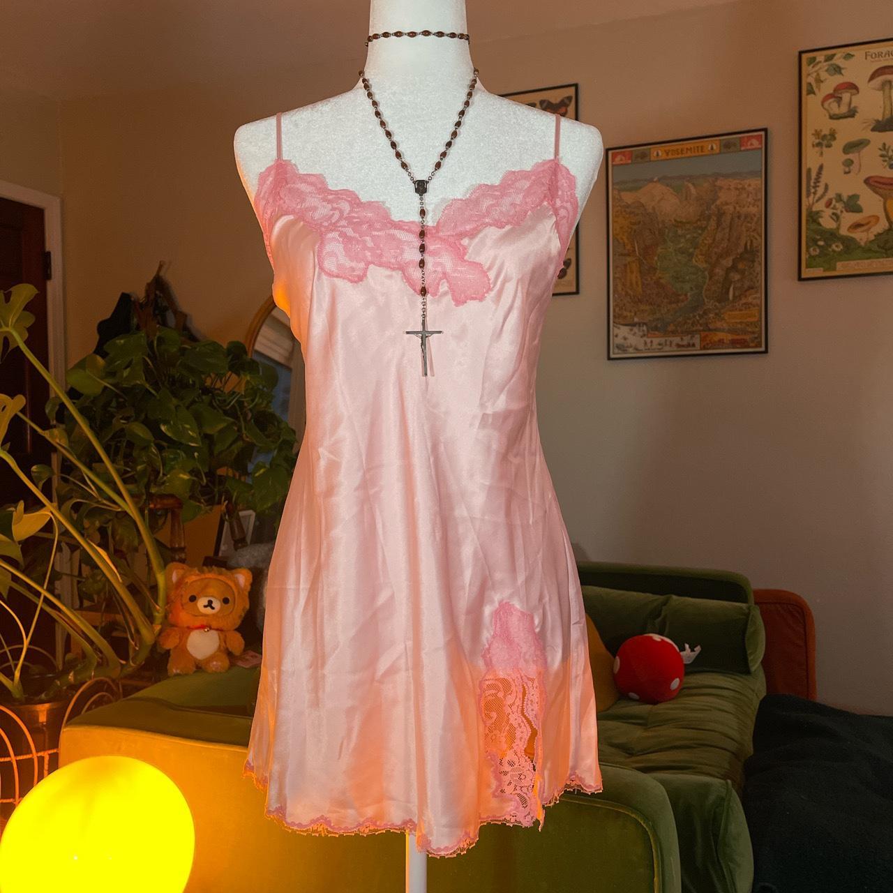 Vintage Victoria Secret Pink Lace Slip Dress 😍 , 