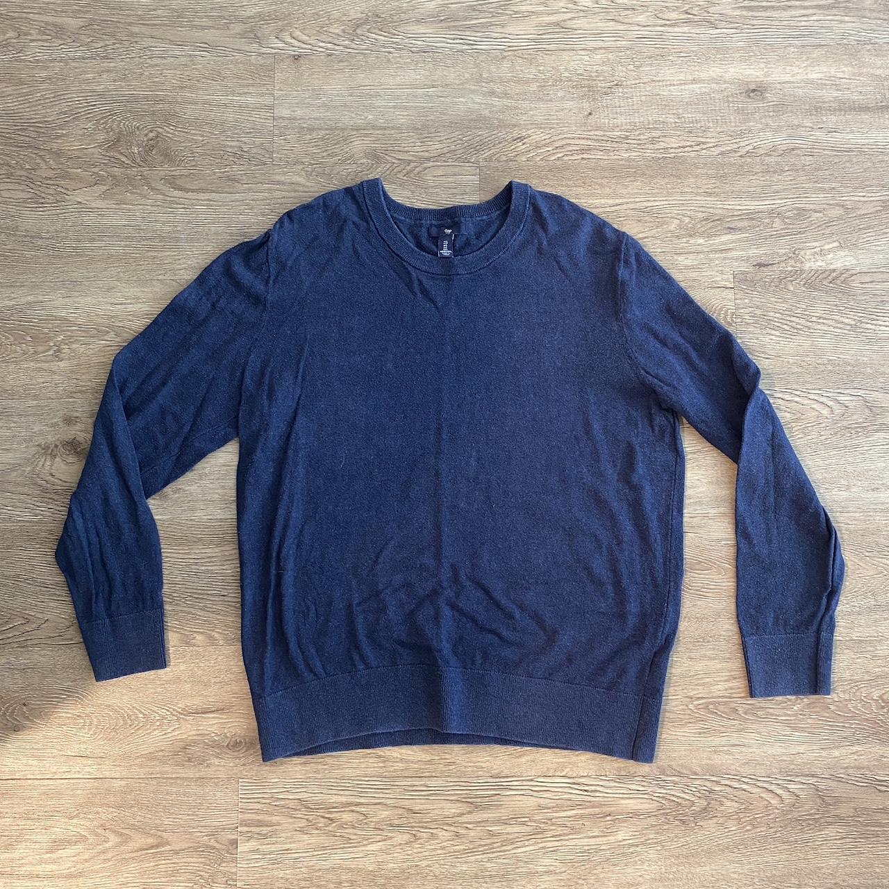 Gap Men's Blue and Navy Jumper | Depop