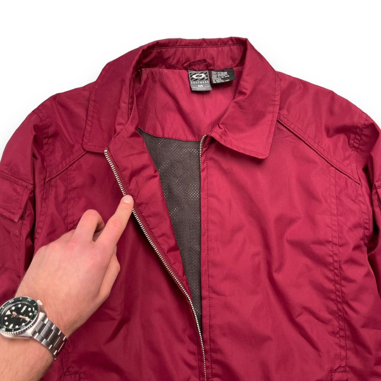 90's Oakley Software Utility Jacket , Burgundy/Red