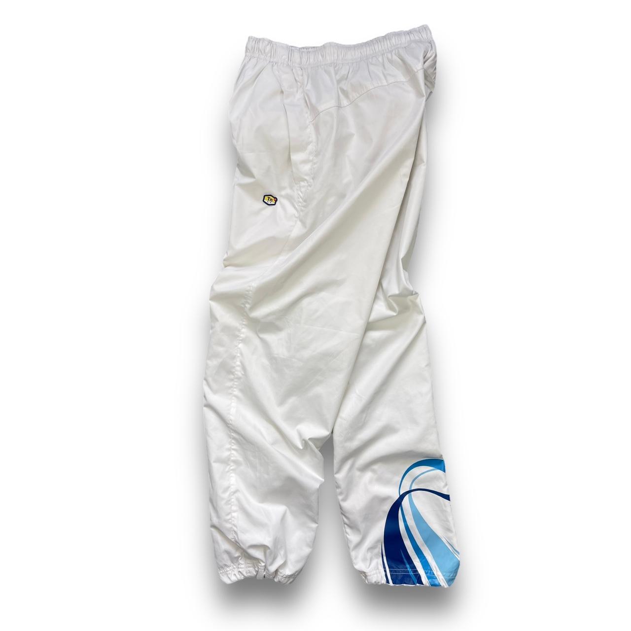 Vintage Nike TN Tracksuit Bottoms Blue/White Depop