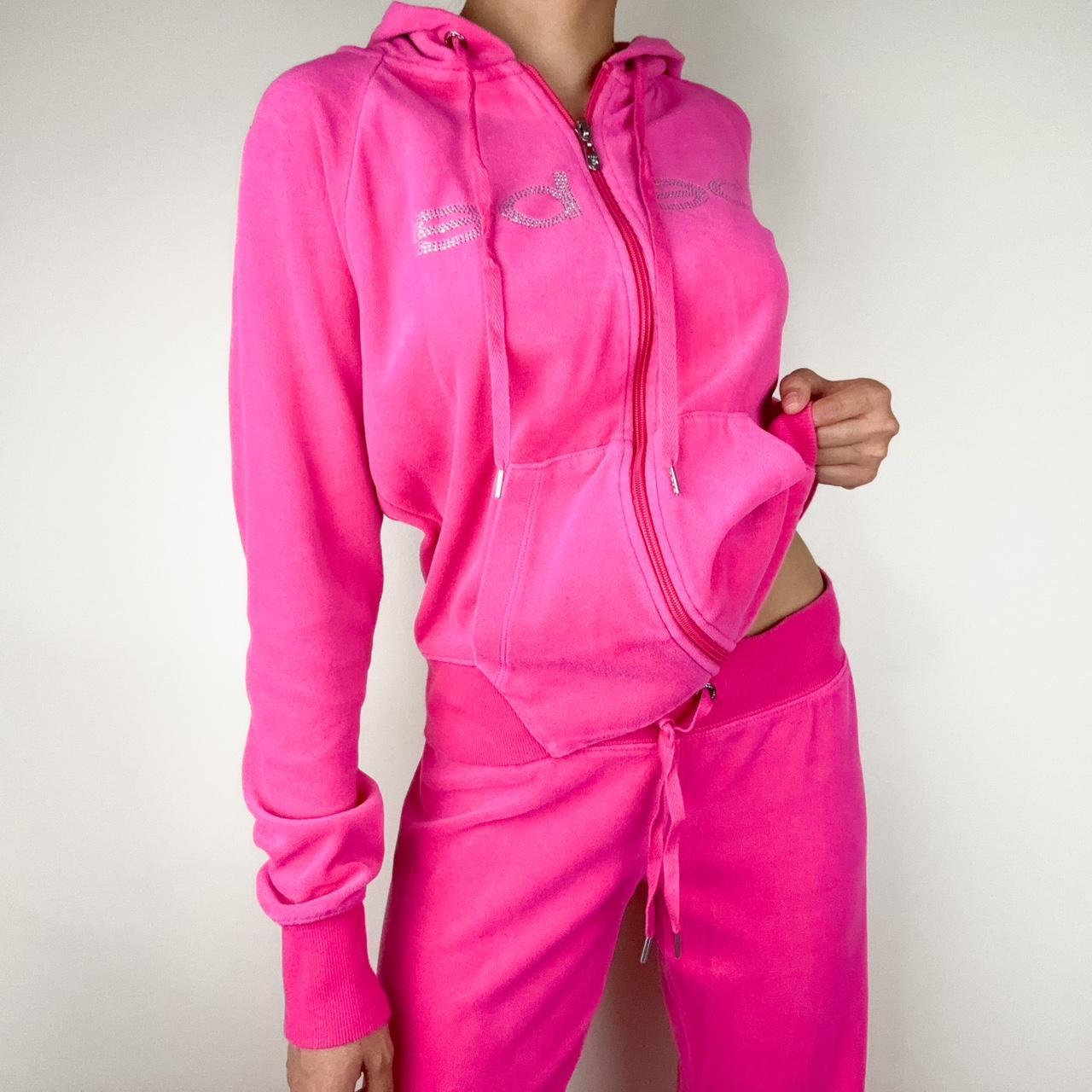 Hot pink Bebe tracksuit Hot pink Bebe matching | Depop