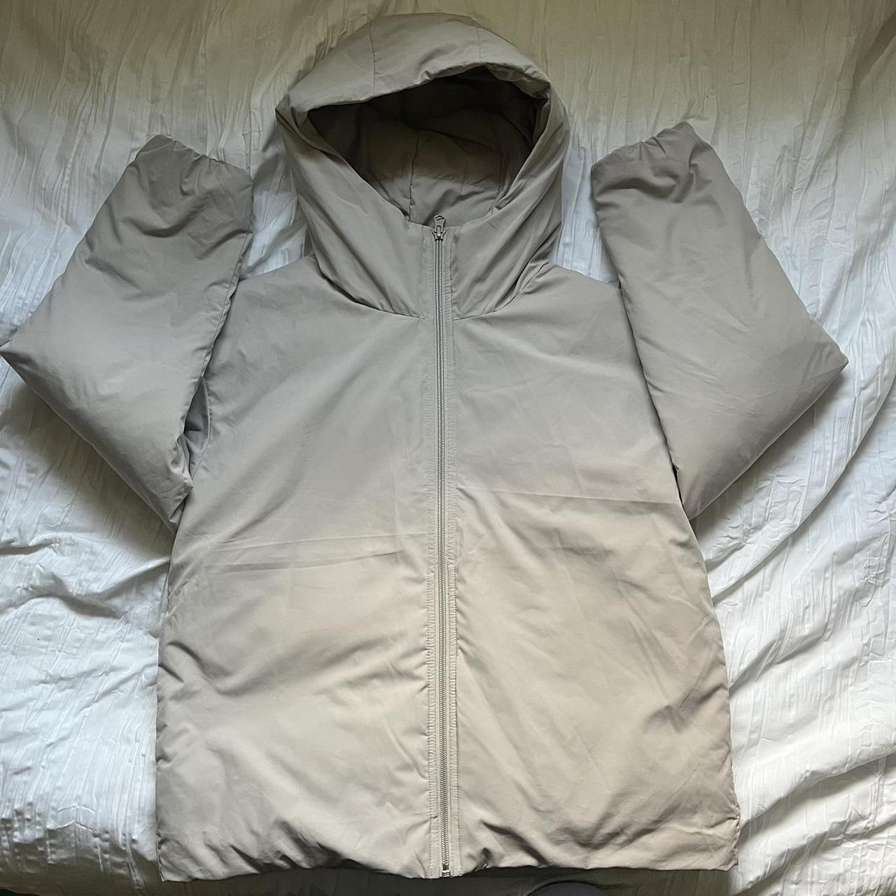 Muji Women's Cream and Tan Jacket | Depop