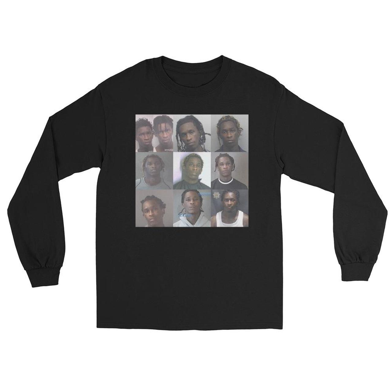 free young thug free ysl rico longsleeve printed on...