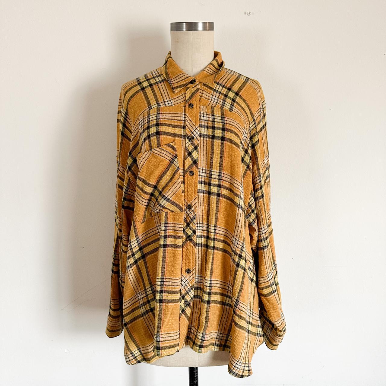 Urban Outfitters BDG mustard flannel -- size M - Depop