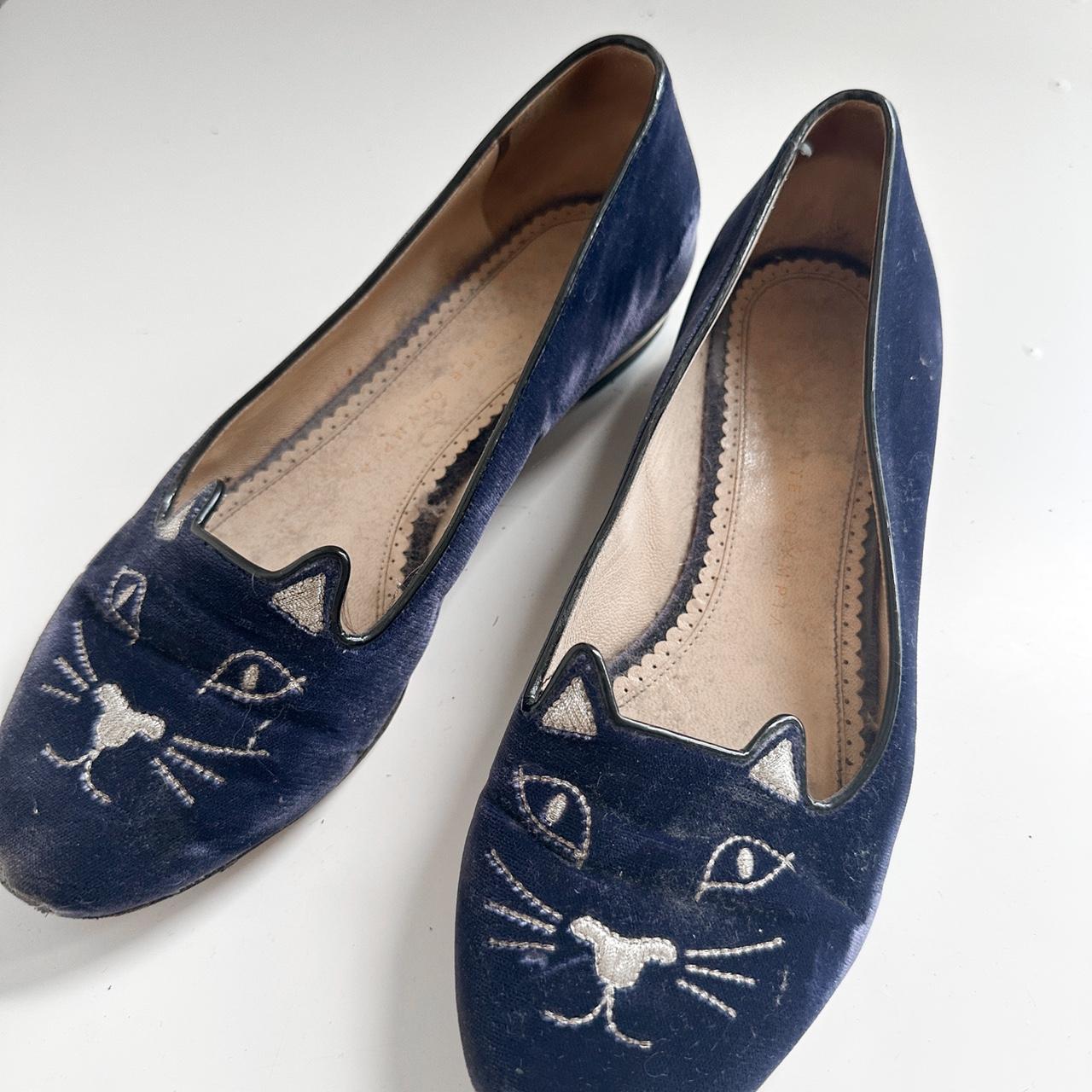 Nordstrom Women's Blue and Navy Balletshoes Depop