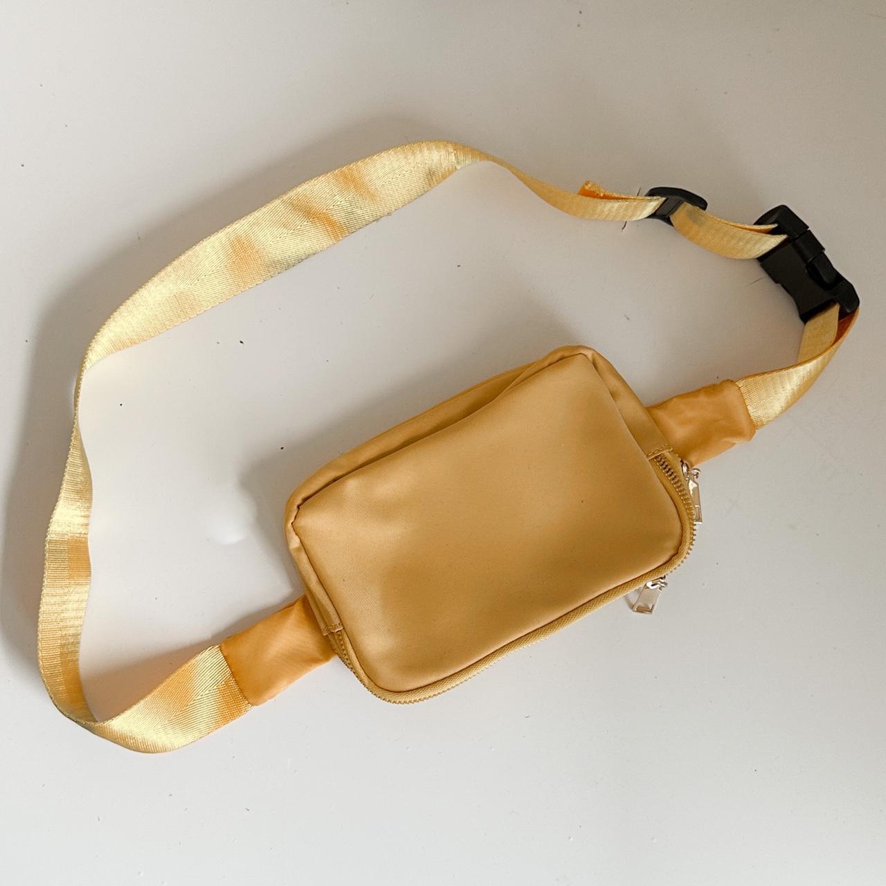 Amazon mustard yellow belt bag - some denim transfer - Depop