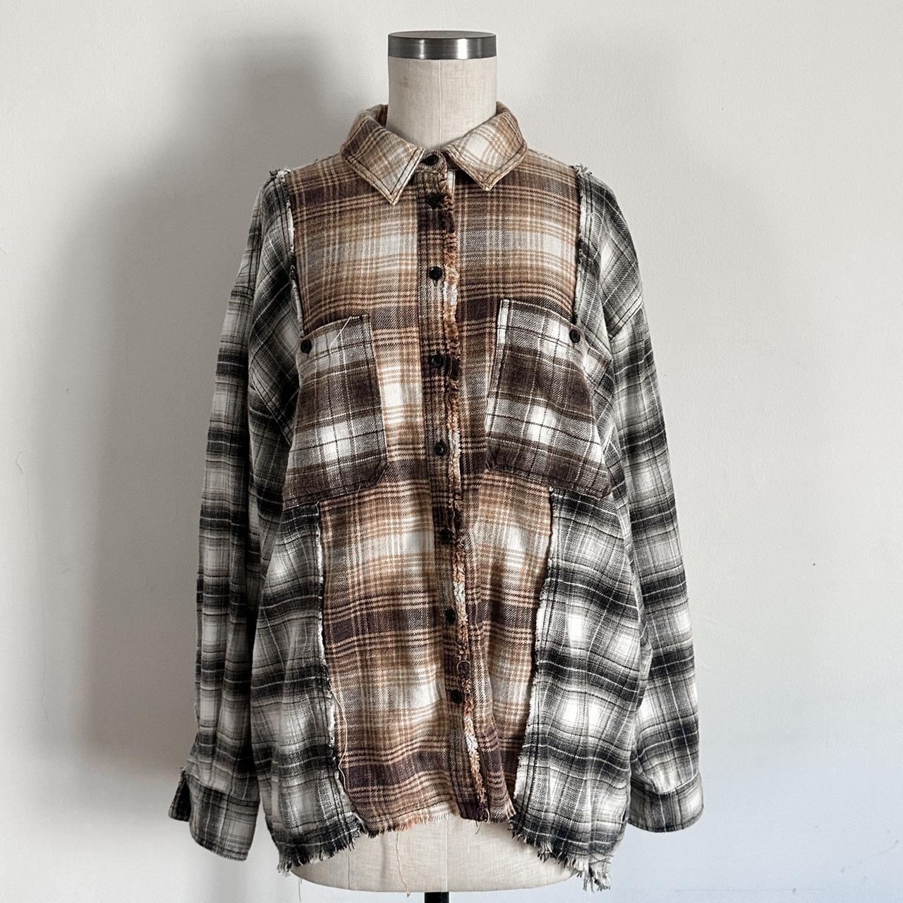 Urban Outfitters BDG brown black flannel — size M - Depop