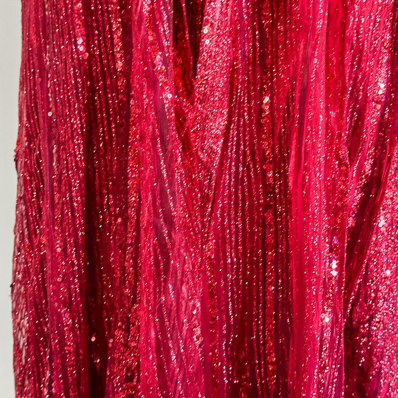 lk bennett red sequin dress