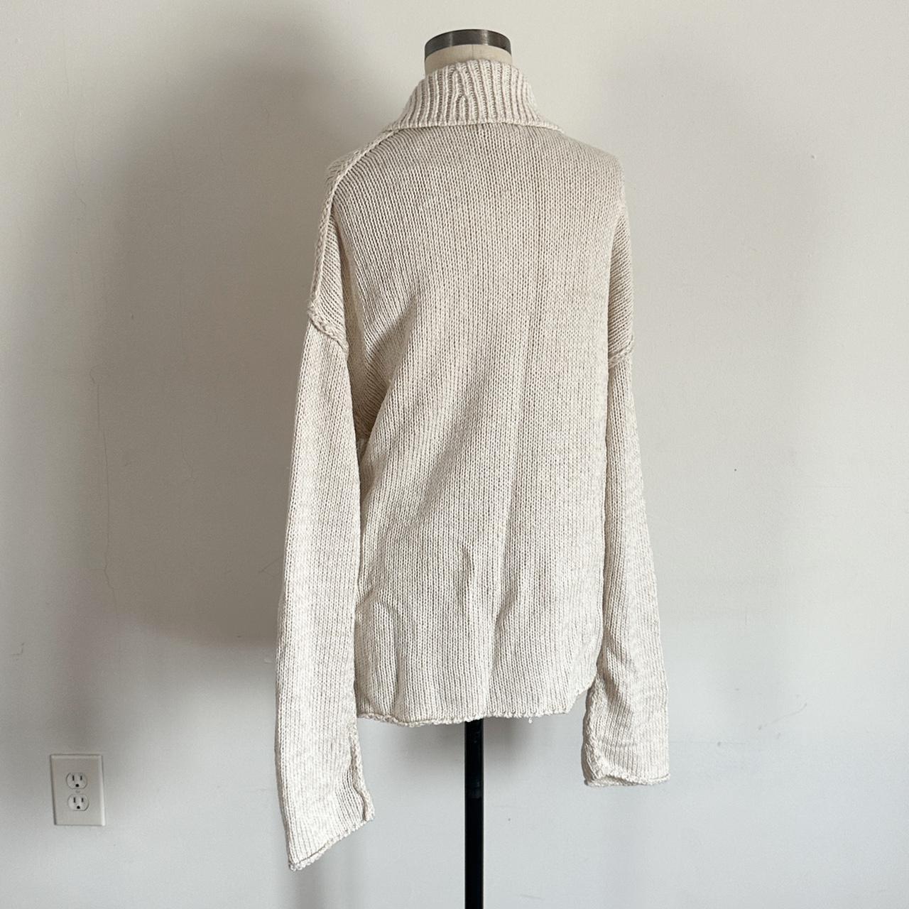 Urban Outfitters BDG cream knit grandpa cardigan —... - Depop