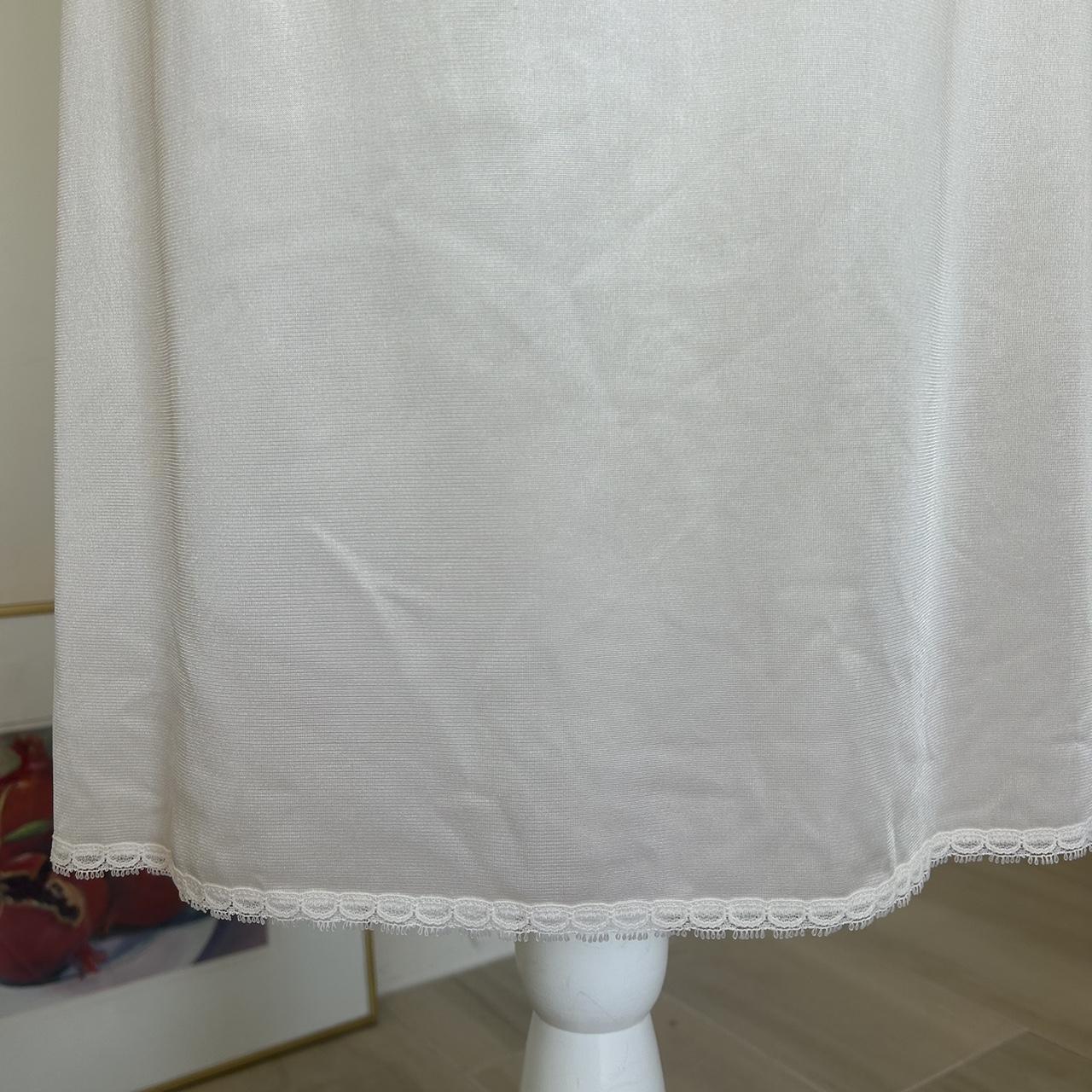 Vintage Women's Skirt - White/Cream - XS – Vintag… - image 4