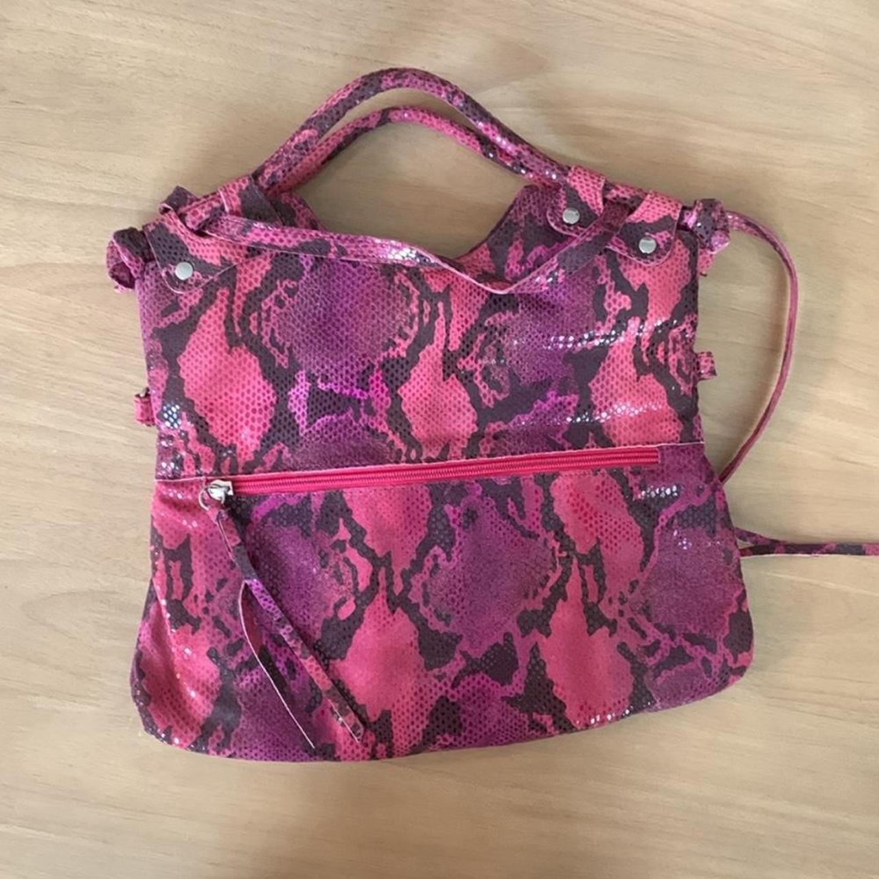 Women's Bag - Pink/Multi – Pink python versatile … - image 2