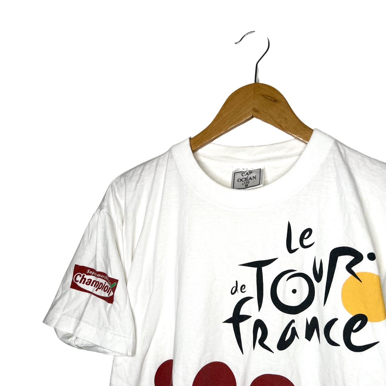 Vintage Le Tour De France T Shirt - Size Medium - - Depop