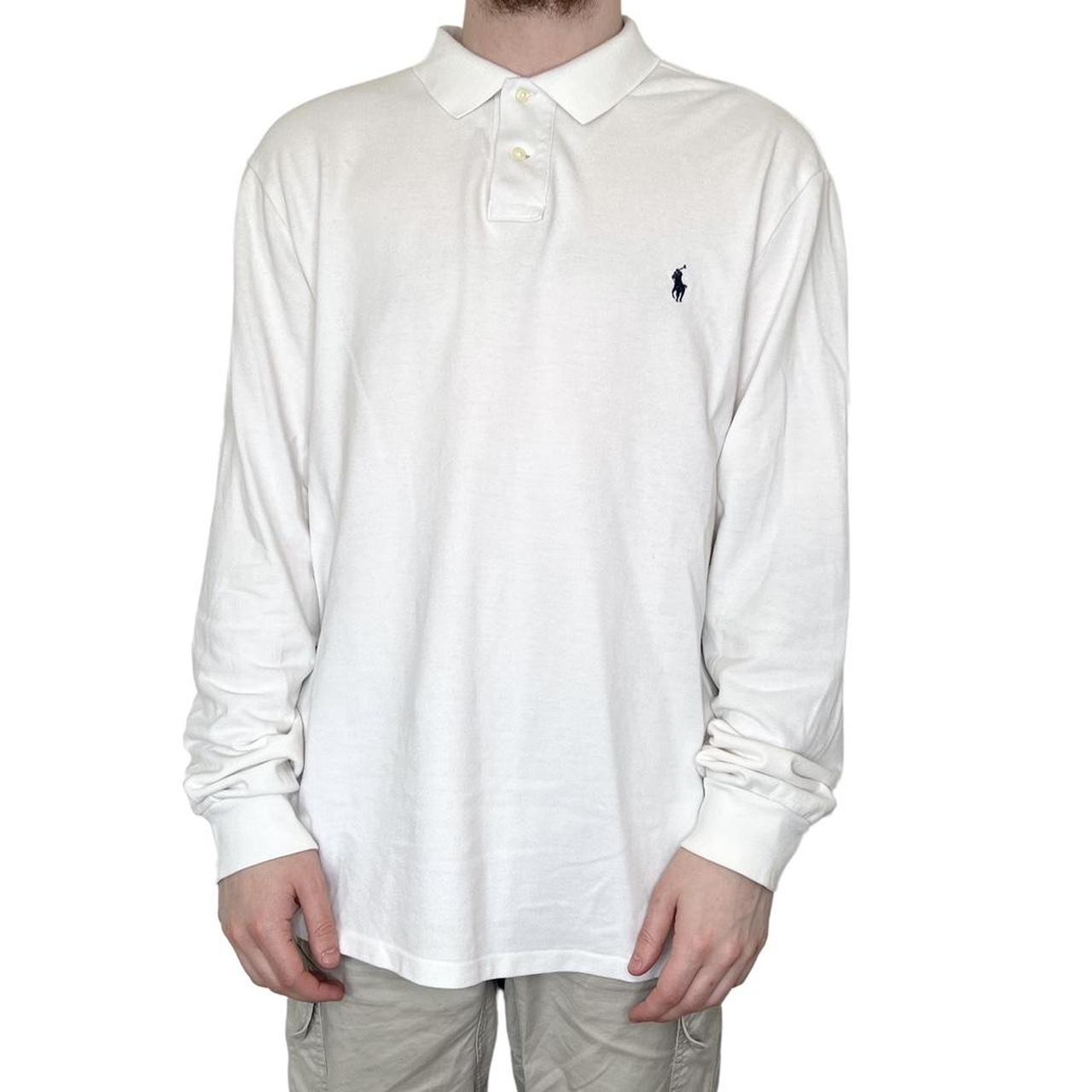 Ralph Lauren long sleeve polo shirt - size XXL... - Depop