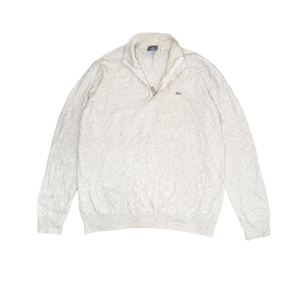 Vintage Lacoste quarter zip sweater - size large to... - Depop