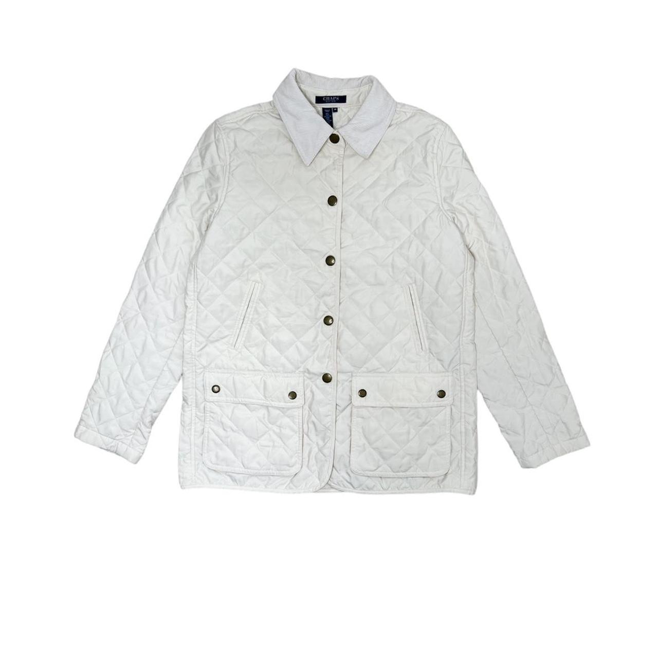 Chaps quilted jacket sale