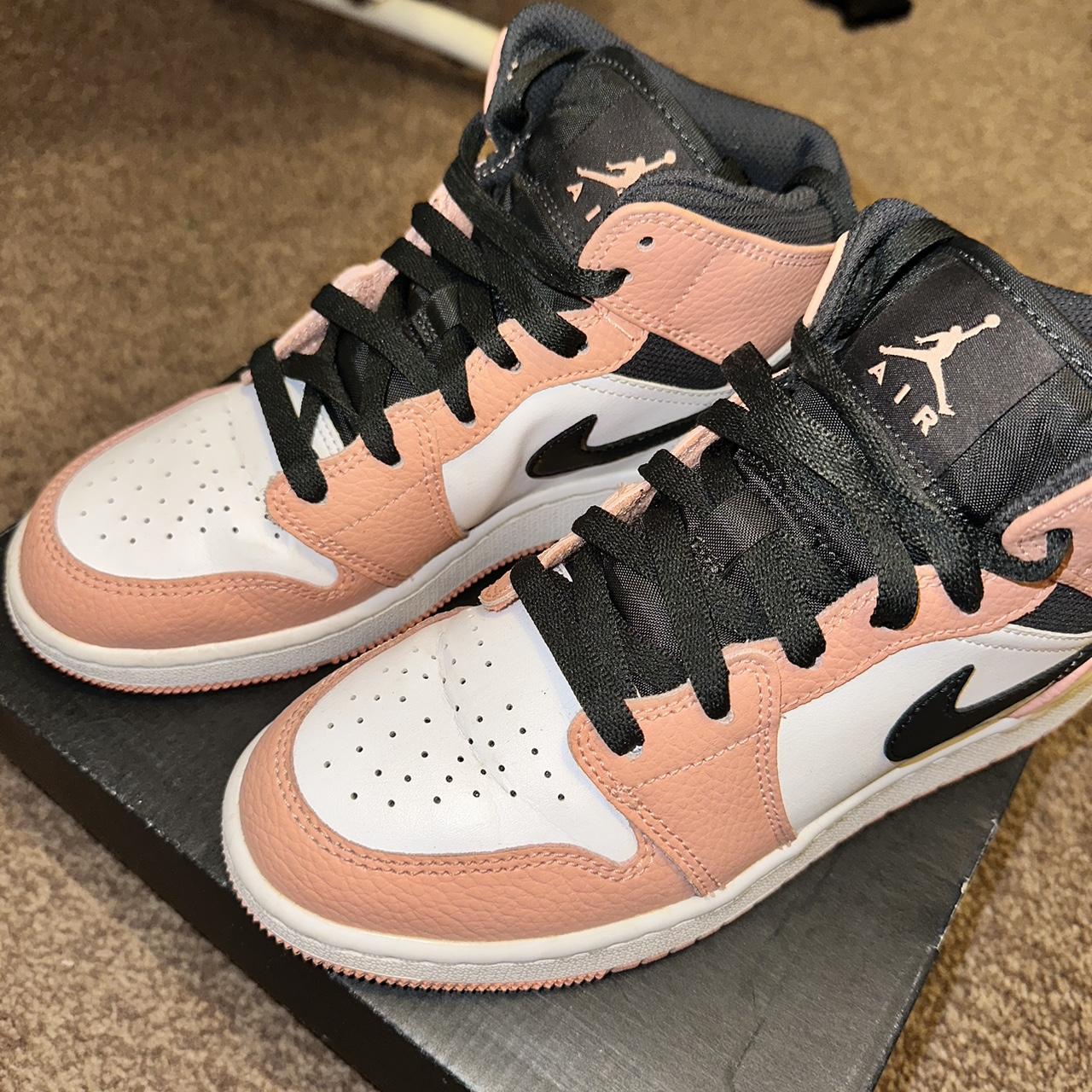 jordan 1 mid girls pink quartz