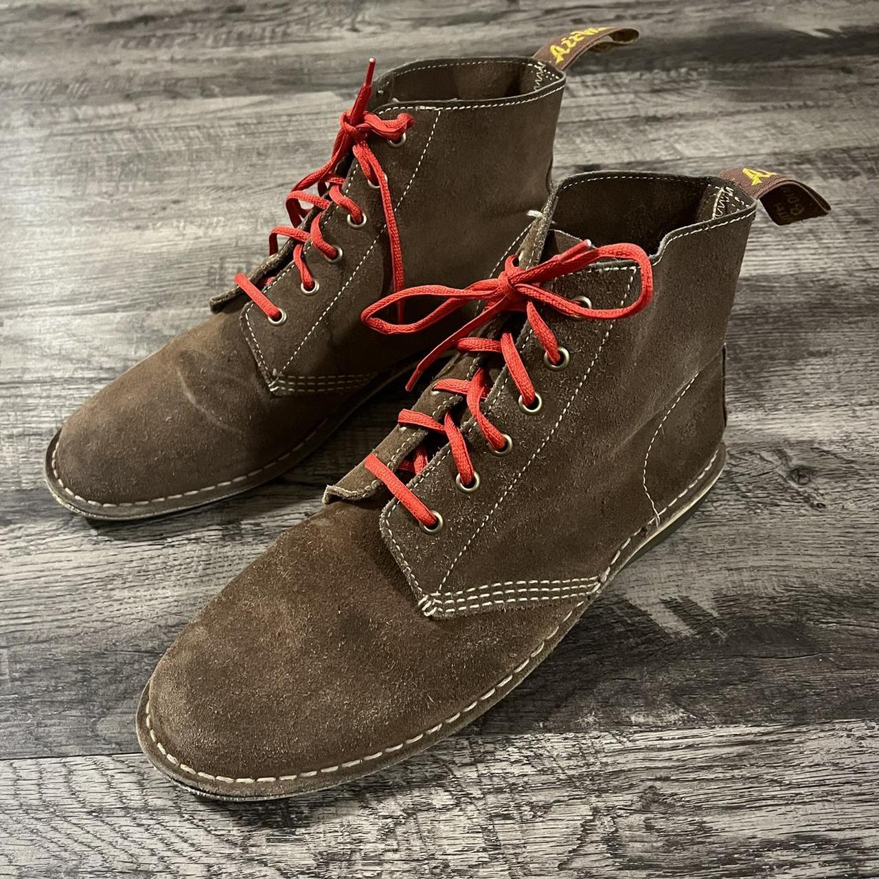 Mens red sale suede boots