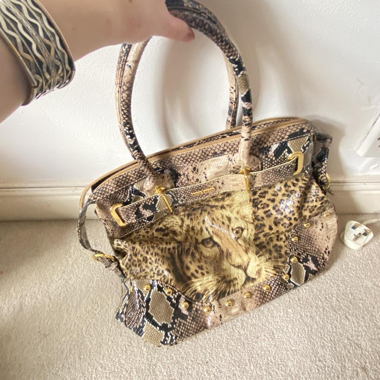 Vintage Butler Wilson handbag with tiger print Depop