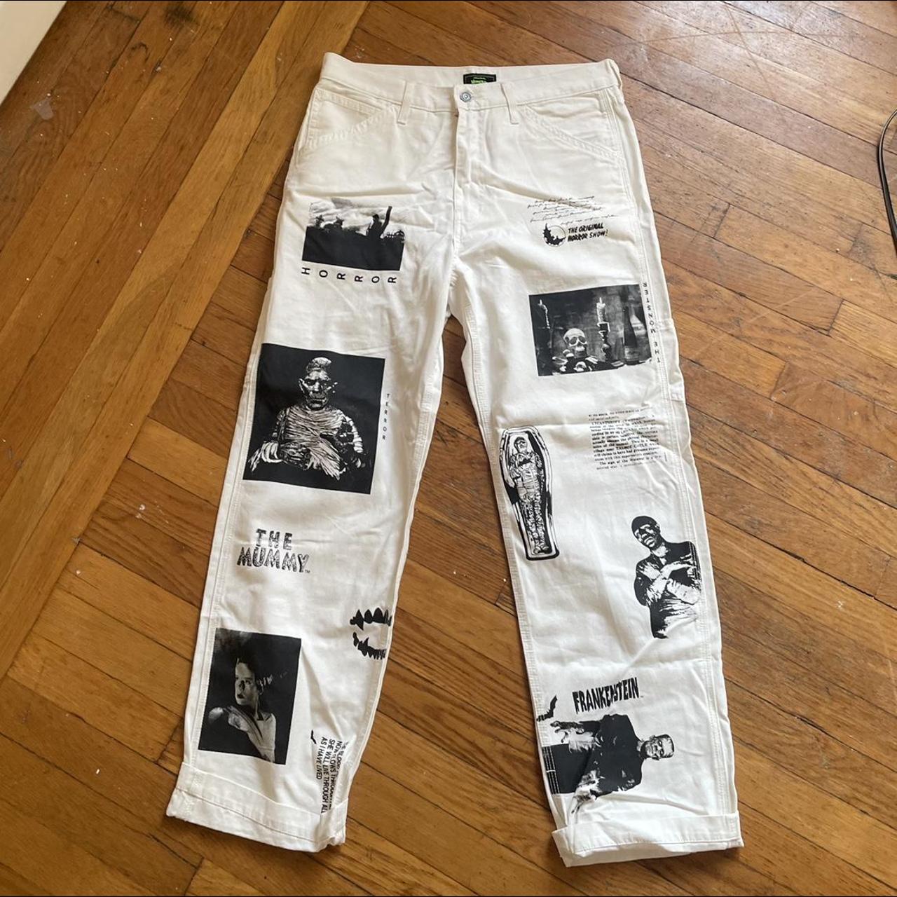 Monsters X Levi S Carpenter Jeans Size 32 Worn Once Depop   P0 