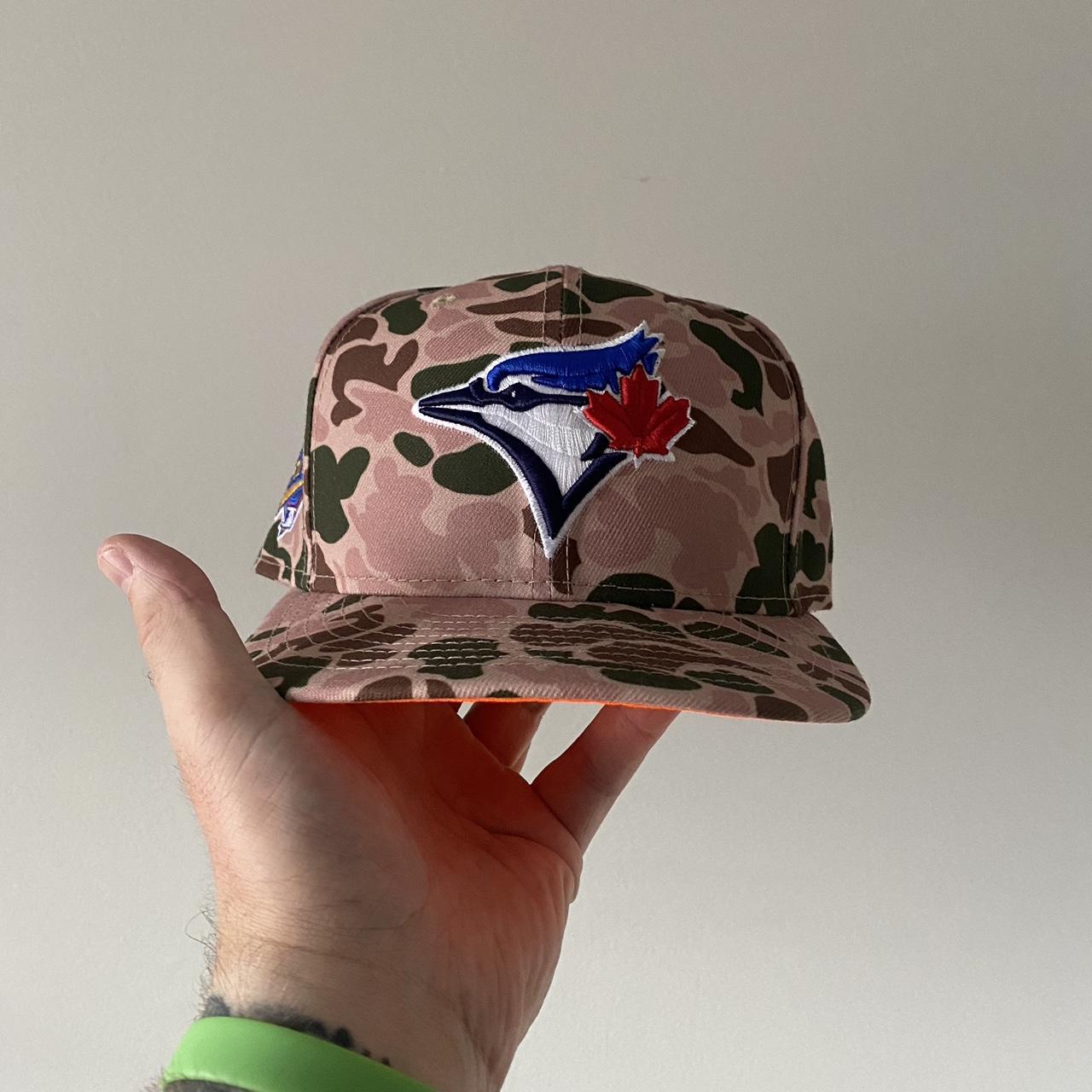 Toronto blue jays hunting camo fitted. Size 7 1/2 - Depop
