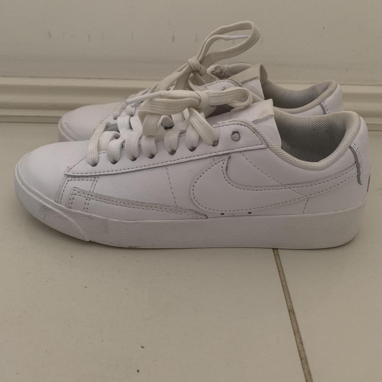 NIKE WHITE AIR FORCES LOW DUNK SNEAKERS / TRAINERS.... - Depop