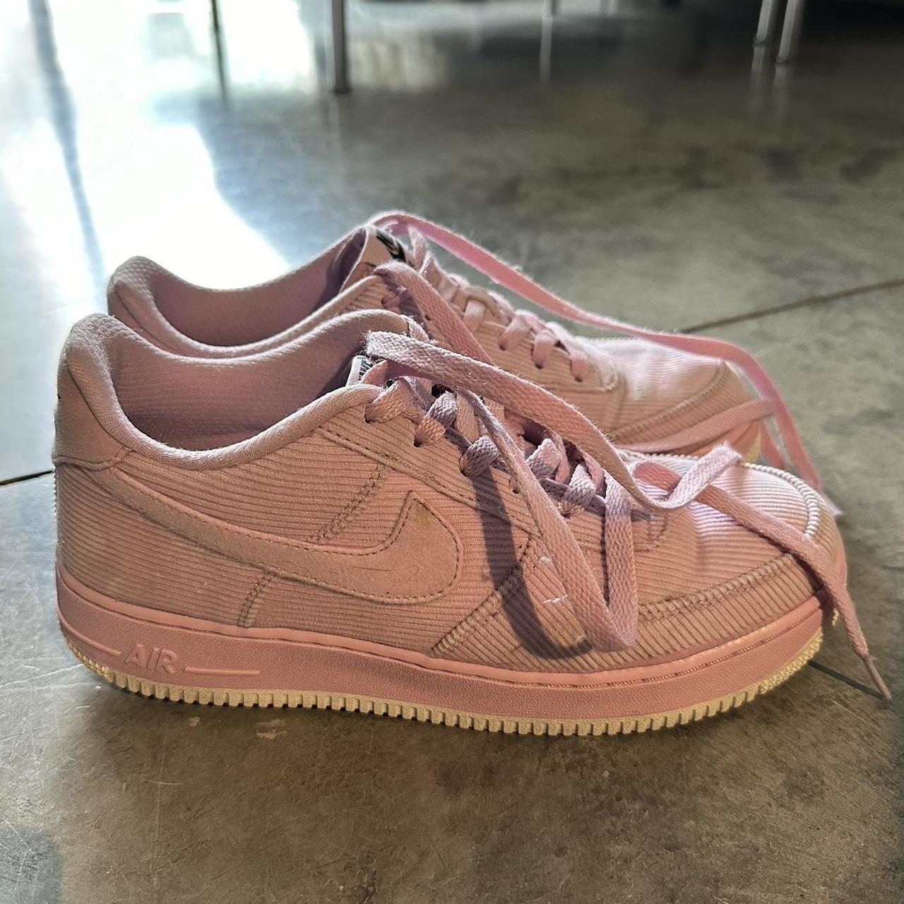 pink corduroy air force 1