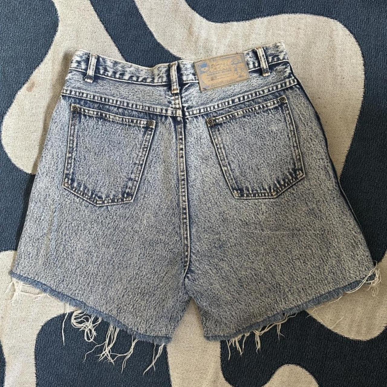 Original 80s Acid Wash Denim Shorts Indian Blues Depop   P0 