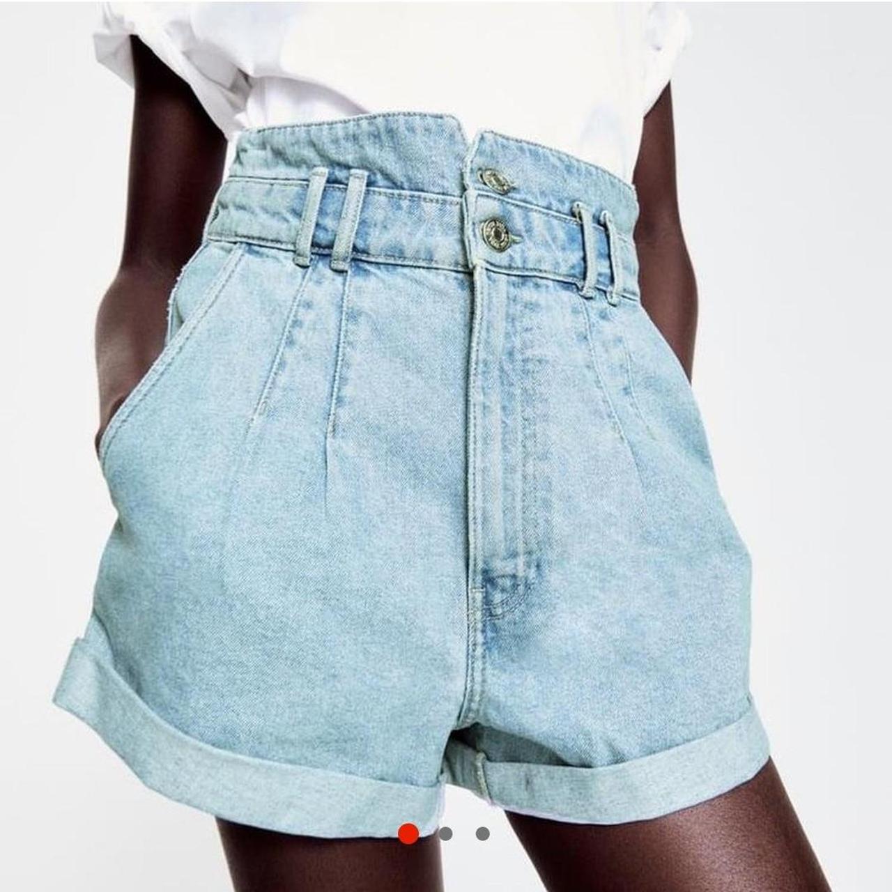 Zara paper hot sale bag shorts